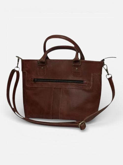 Brown Leather Tote Bag