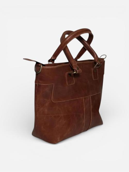 Brown Leather Tote Bag