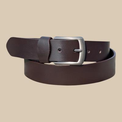 Dark Brown Leather Belt