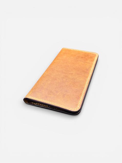 Full Grain Long Wallet with Coin Pocket
