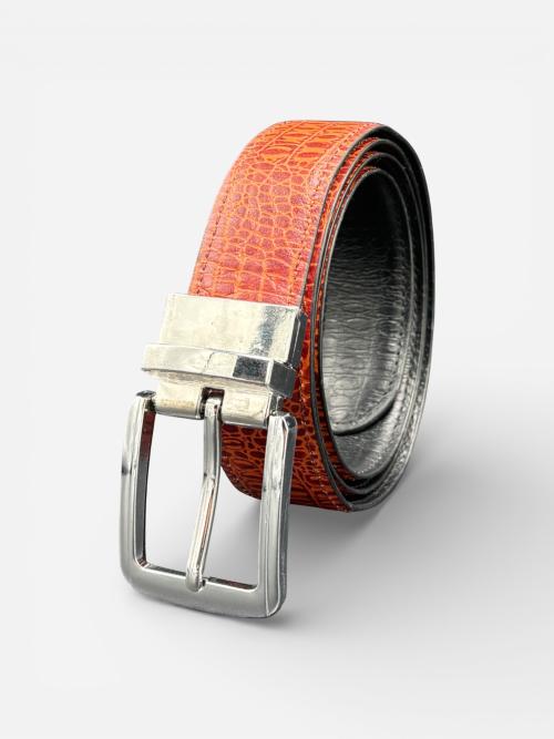 Reversible Crocodile Leather Belt